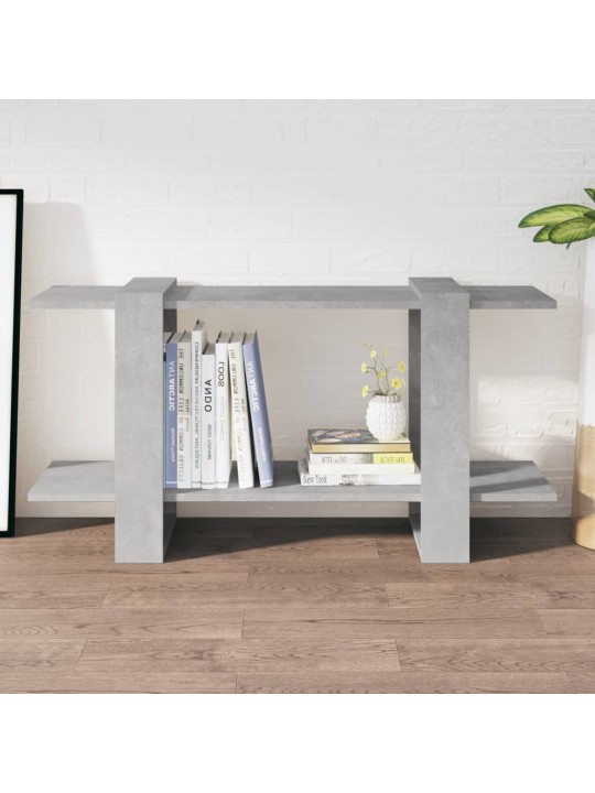 Grāmatu plaukts, betonpelēks, 100x30x51 cm, inženierijas koks