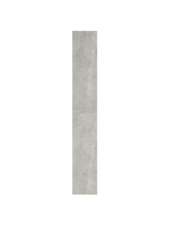 Grāmatu plaukts, aizslietnis, betona pelēks, 40x30x198 cm
