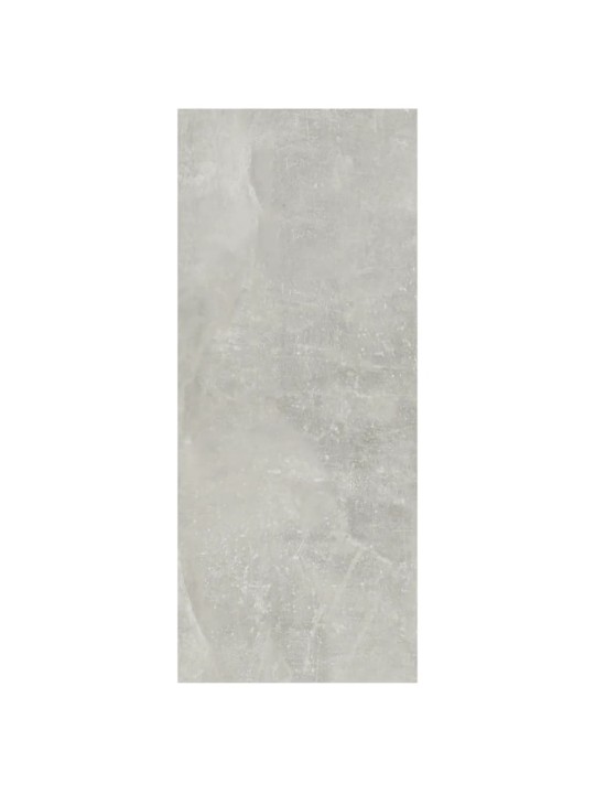 Grāmatu plaukts, aizslietnis, betona pelēks, 60x30x72 cm