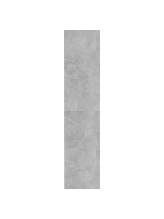 Grāmatu plaukts, betona pelēks, 80x30x135 cm, skaidu plāksne