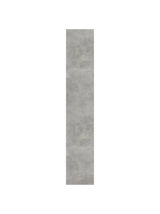 Grāmatu plaukts, betona pelēks, 80x30x166 cm, skaidu plāksne