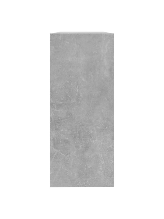 Grāmatu plaukts, aizslietnis, betona pelēks, 100x30x72 cm