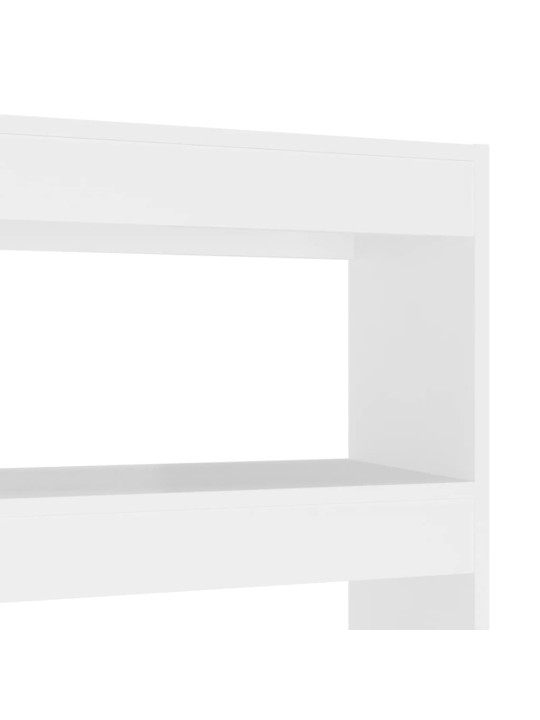 Grāmatu plaukts, aizslietnis, balts, 100x30x135 cm