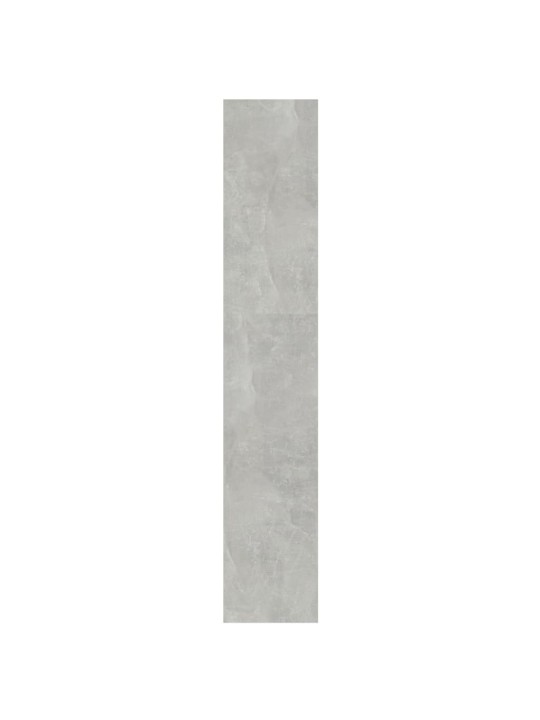 Grāmatu plaukts, aizslietnis, betona pelēks, 100x30x166 cm