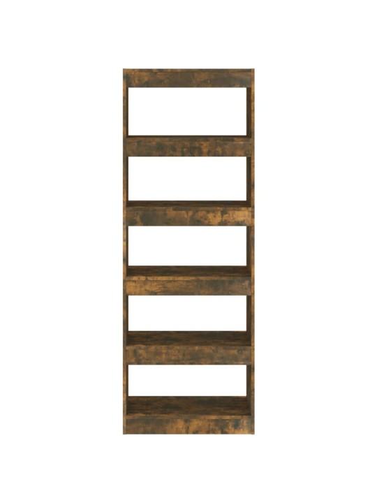 Grāmatu plaukts, ozola krāsa, 60x30x166 cm, inženierijas koks