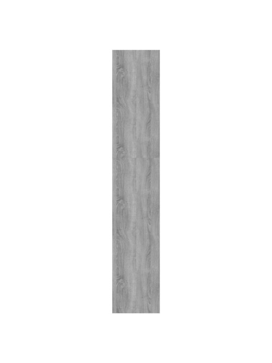 Grāmatu plaukts, pelēka ozola, 60x30x166 cm, inženierijas koks