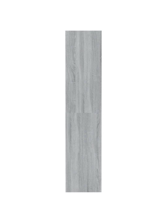 Grāmatu plaukts, pelēka ozola, 80x30x135 cm, inženierijas koks
