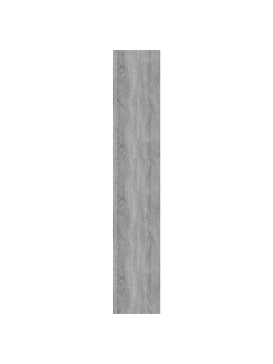 Grāmatu plaukts, pelēka ozola, 80x30x166 cm, inženierijas koks