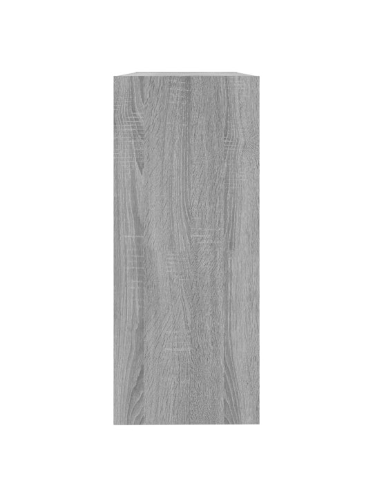 Grāmatu plaukts, pelēcīga ozolkoka krāsa, 100x30x72 cm