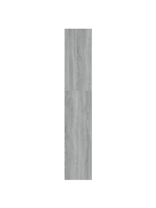 Grāmatu plaukts, pelēcīga ozolkoka krāsa, 100x30x166 cm