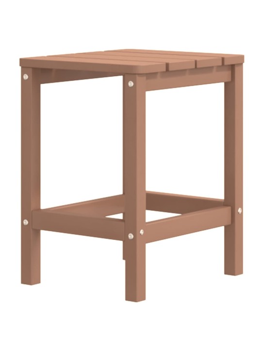 Dārza krēsls ar galdiņu, hdpe, brūns