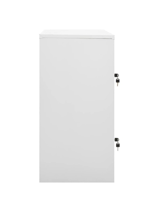 Ģērbtuves skapji, 5 gab., 90x45x92,5 cm, tērauds, pelēki, zaļi