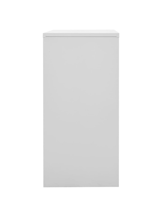 Ģērbtuves skapji, 5 gab., 90x45x92,5 cm, tērauds, pelēki, zili