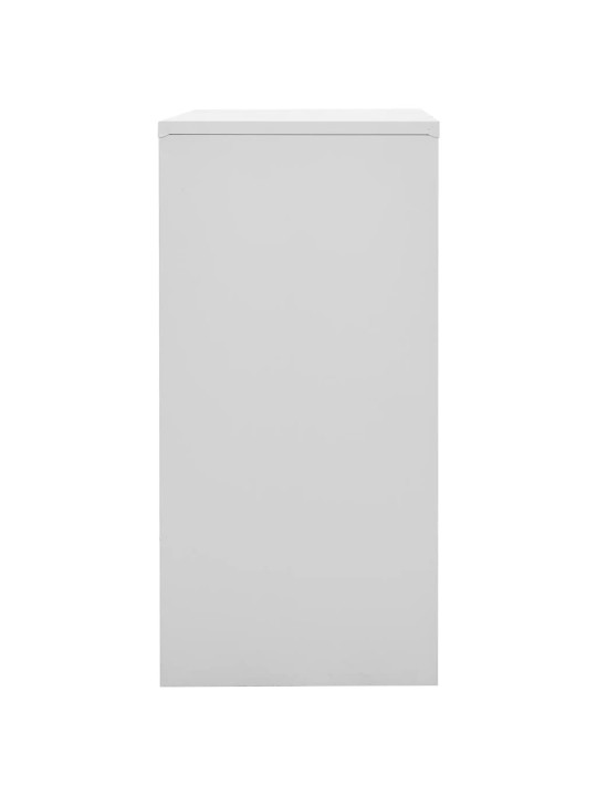 Ģērbtuves skapji, 5 gab., 90x45x92,5 cm, tērauds, pelēki, zaļi
