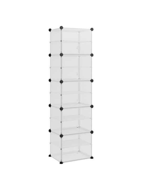 Apavu plaukts, caurspīdīgs, 44x31,5x153,5 cm, plastmasa