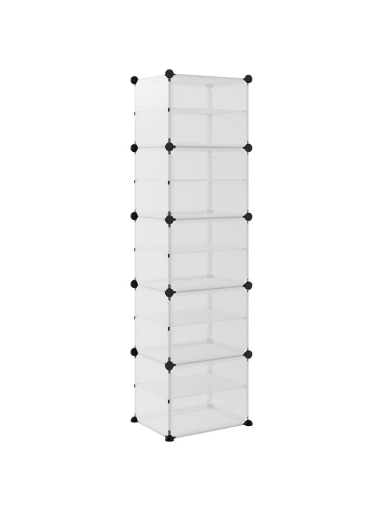 Apavu plaukts, caurspīdīgs, 44x31,5x153,5 cm, plastmasa