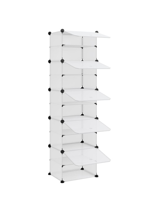 Apavu plaukts, caurspīdīgs, 44x31,5x153,5 cm, plastmasa