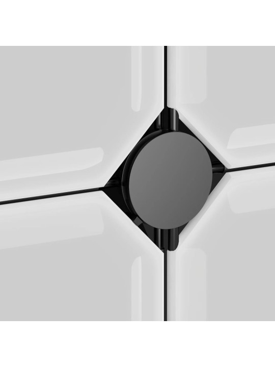 Apavu plaukts, melns, 94,5x36,5x106 cm, plastmasa