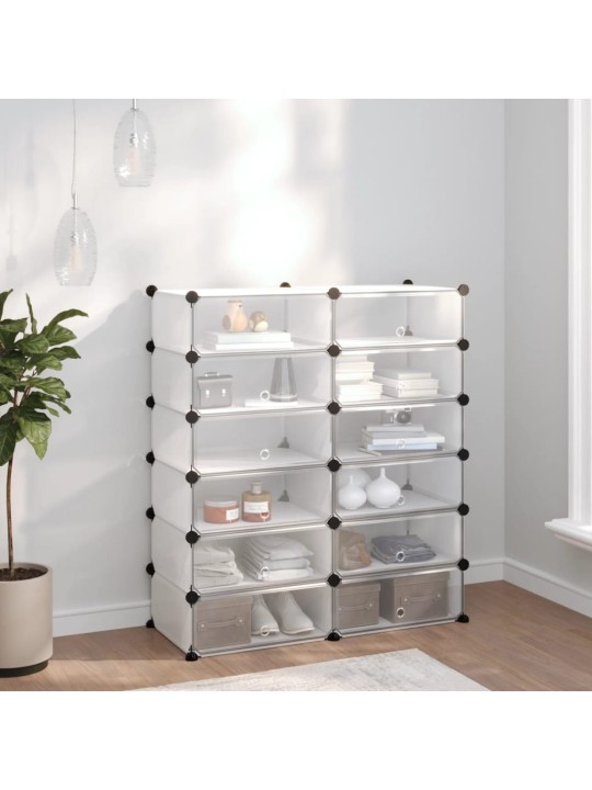 Apavu plaukts, caurspīdīgs, 94,5x36,5x106 cm, plastmasa