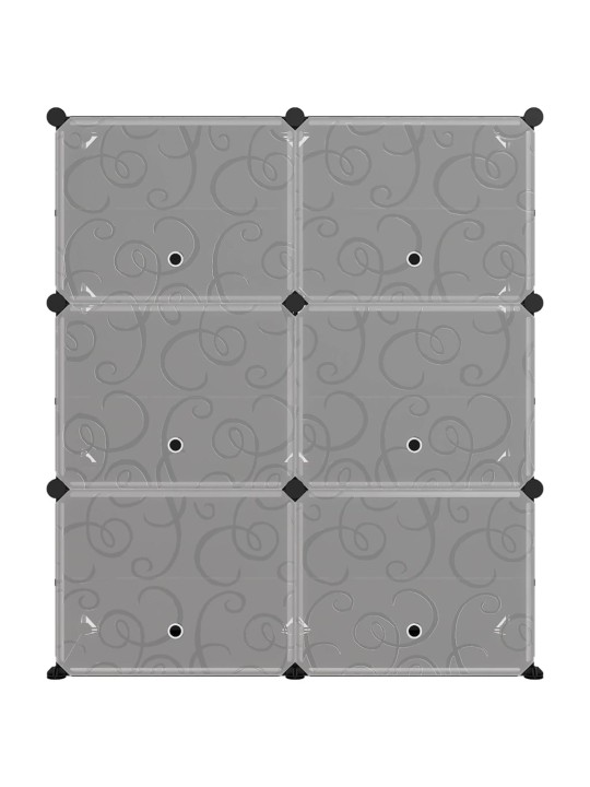 Apavu plaukts, melns, 84,5x31x93,5 cm, plastmasa