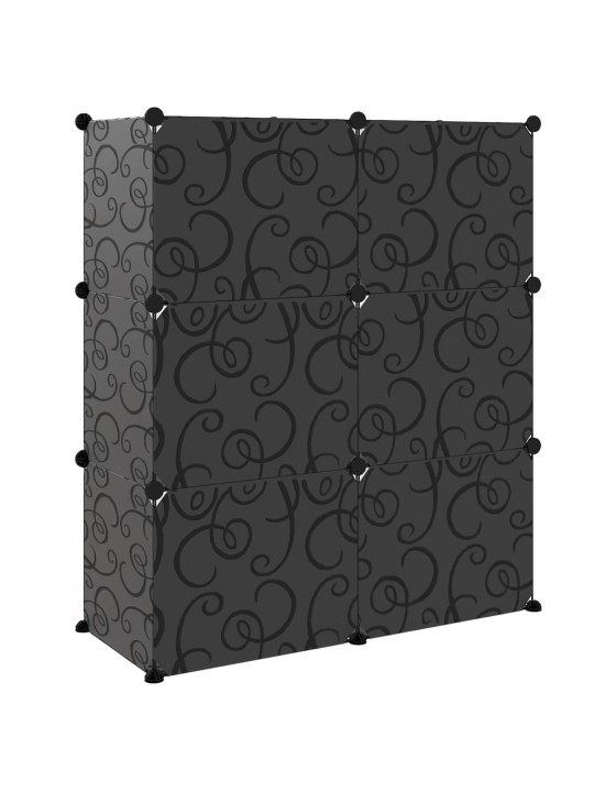 Apavu plaukts, melns, 84,5x31x93,5 cm, plastmasa