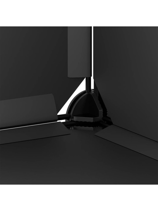 Apavu plaukts, melns, 84,5x31x93,5 cm, plastmasa