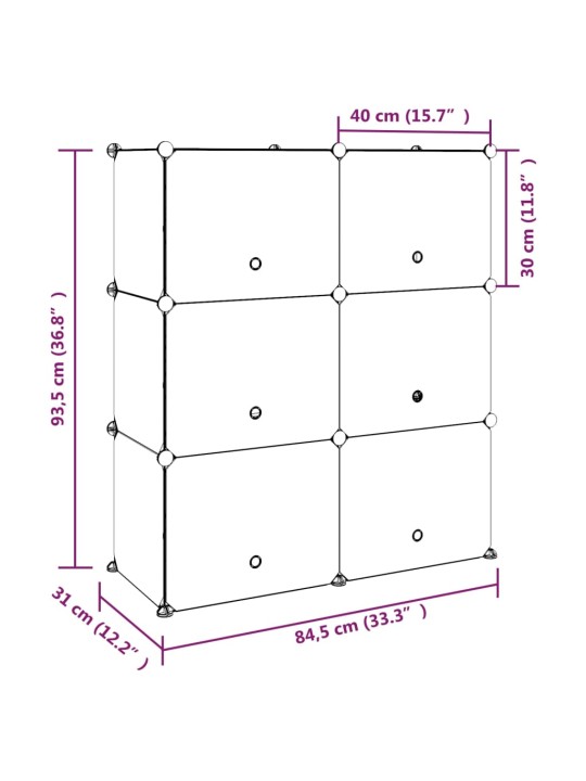 Apavu plaukts, melns, 84,5x31x93,5 cm, plastmasa