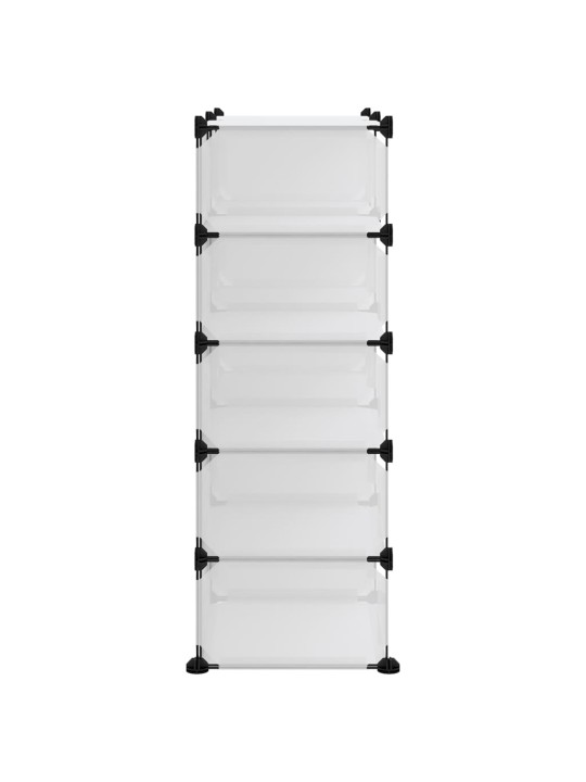 Apavu plaukts, caurspīdīgs, 84x32x88,5 cm, plastmasa