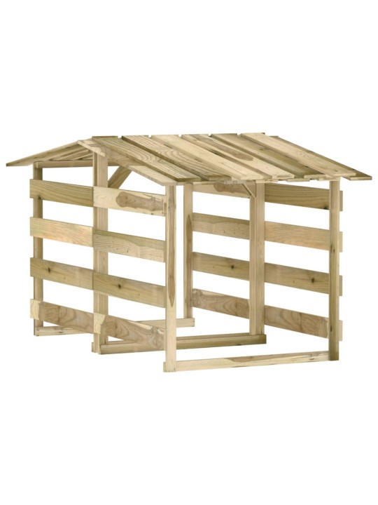 Pergola ar jumtu, 2 gab., 100x90x100 cm,  impregnēta priede