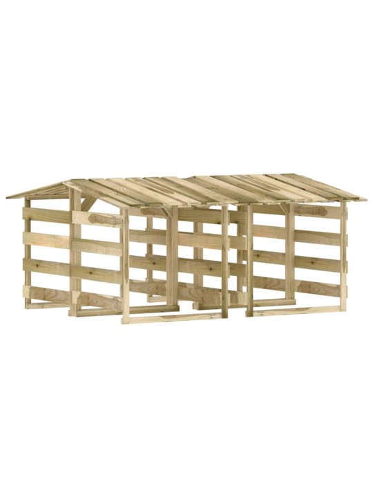 Pergola ar jumtu, 4 gab., 100x90x100 cm,  impregnēta priede