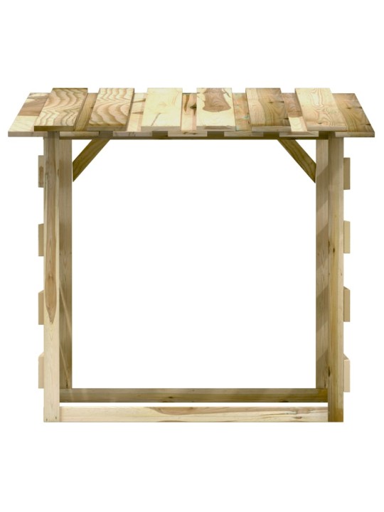 Pergola ar jumtu, 4 gab., 100x90x100 cm,  impregnēta priede