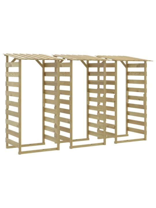 Pergola ar jumtu, 3 gab., 100x90x200 cm, impregnēta priede