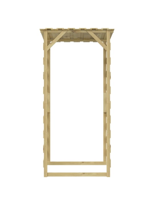 Pergola ar jumtu, 3 gab., 100x90x200 cm, impregnēta priede