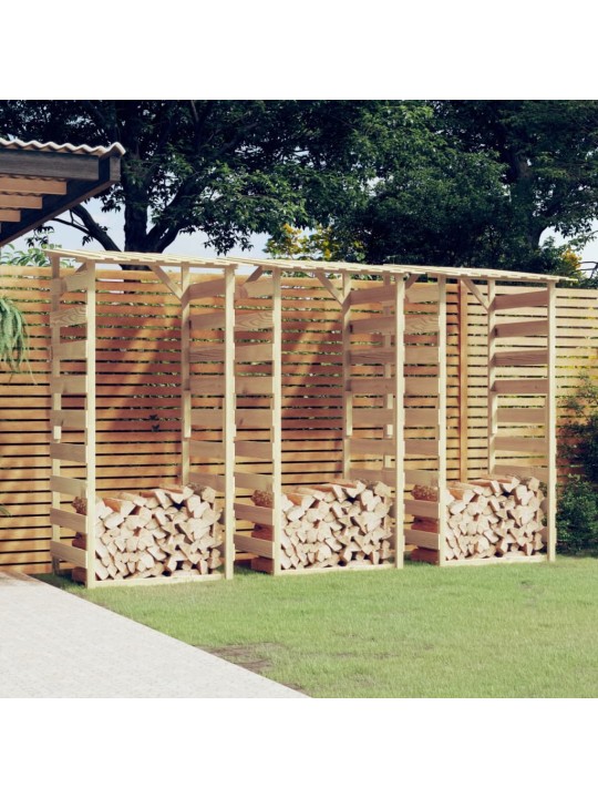 Pergola ar jumtu, 3 gab., 100x90x200 cm, impregnēta priede