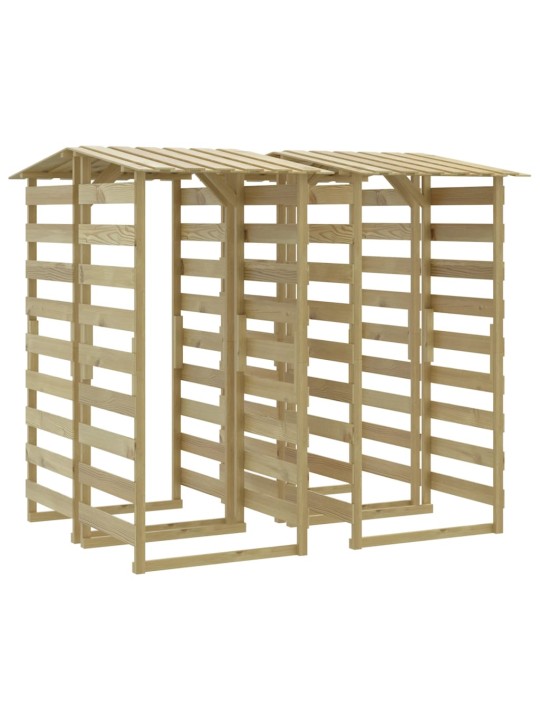 Pergola ar jumtu, 4 gab., 100x90x200 cm, impregnēta priede