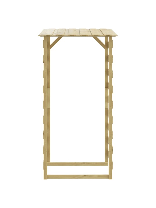 Pergola ar jumtu, 4 gab., 100x90x200 cm, impregnēta priede