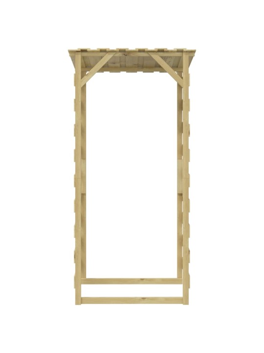 Pergola ar jumtu, 4 gab., 100x90x200 cm, impregnēta priede
