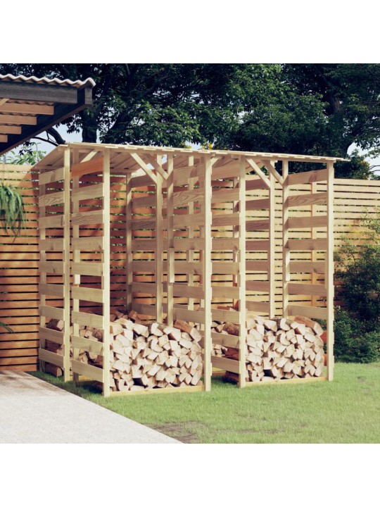 Pergola ar jumtu, 4 gab., 100x90x200 cm, impregnēta priede