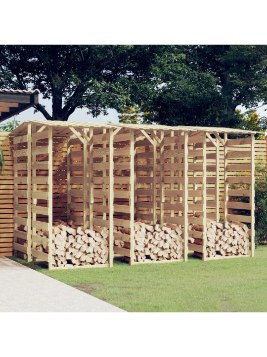 Pergola ar jumtu, 6 gab., 100x90x200 cm, impregnēta priede