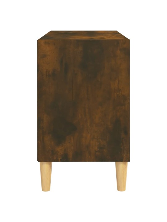 Tv plaukts ar koka kājām, ozolkoka krāsa, 69,5x30x50 cm