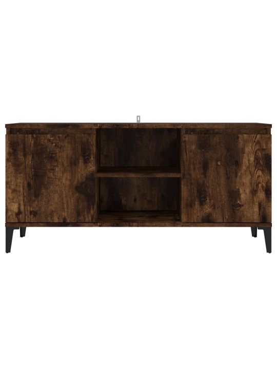 Tv skapītis ar metāla kājām, ozolkoka krāsa, 103,5x35x50 cm