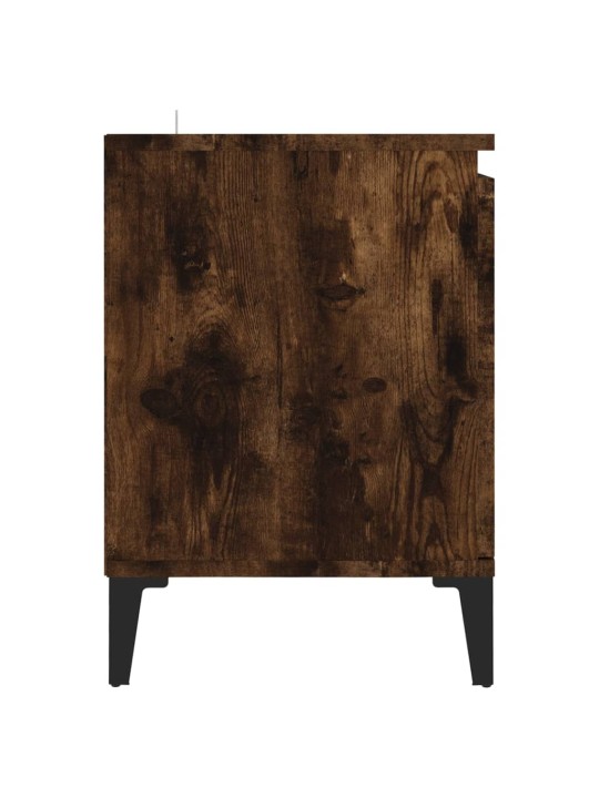 Tv skapītis ar metāla kājām, ozolkoka krāsa, 103,5x35x50 cm