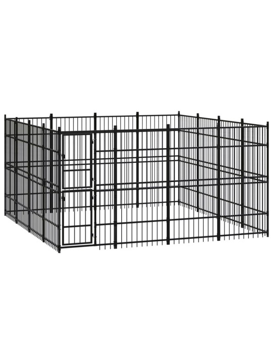 Suņu voljērs, 14,75 m², tērauds