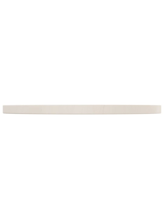 Galda virsma, balta, ø50x2,5 cm, priedes masīvkoks