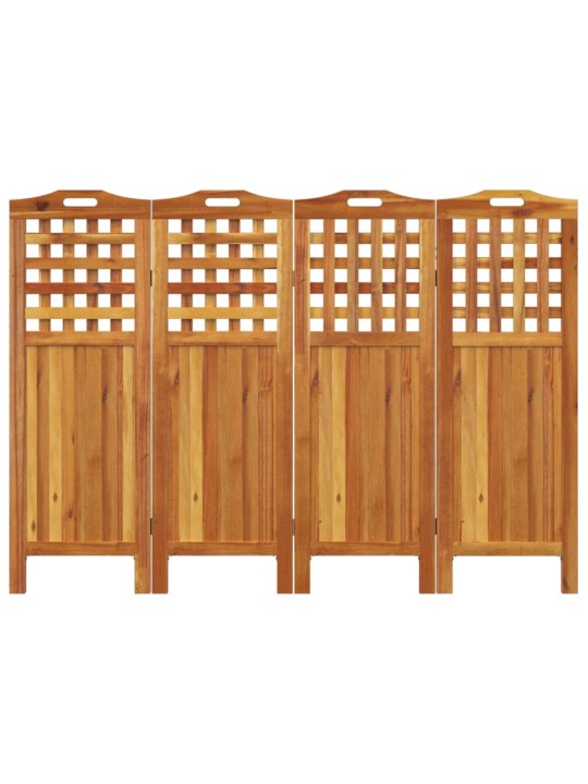 4-paneļu istabas aizslietnis, 162x2x115, akācijas masīvkoks