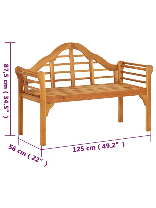 Dārza sols, 125 cm, akācijas masīvkoks