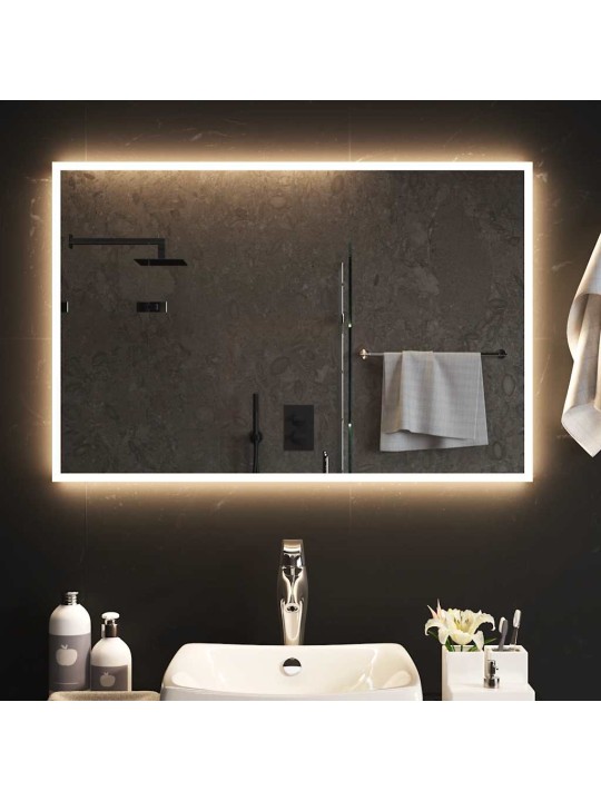 Vannasistabas spogulis ar led, 90x60 cm