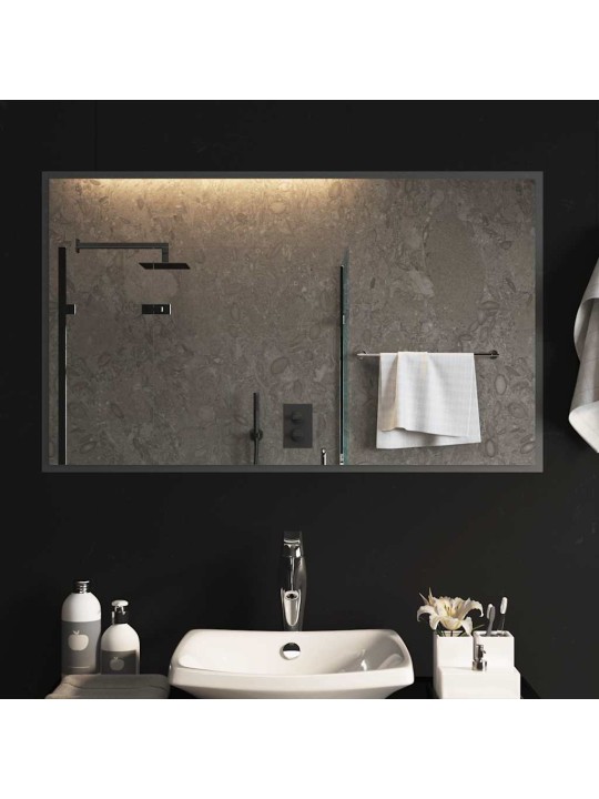 Vannasistabas spogulis ar led, 100x60 cm