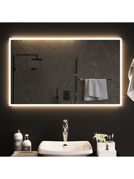 Vannasistabas spogulis ar led, 100x60 cm