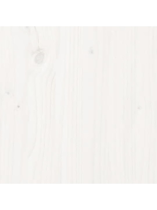 Gultas rāmis, priedes masīvkoks, 90x200 cm, balts